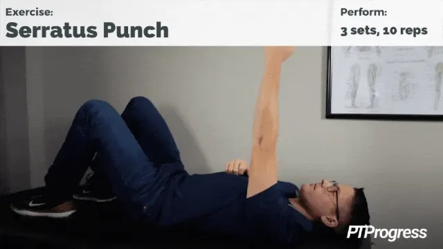 Supine shoulder lift