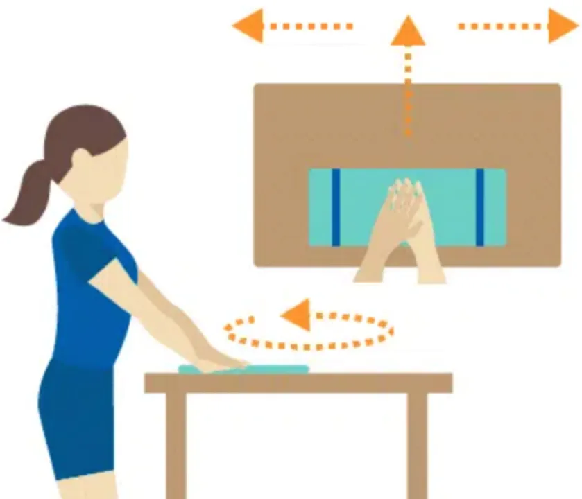 Seated table slide for assisted shoulder motion